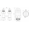 Mexen G03 zestaw termostatyczny dwururowy DN50, prosty 1/2"x16 mm, nikiel - W912-016-938-01