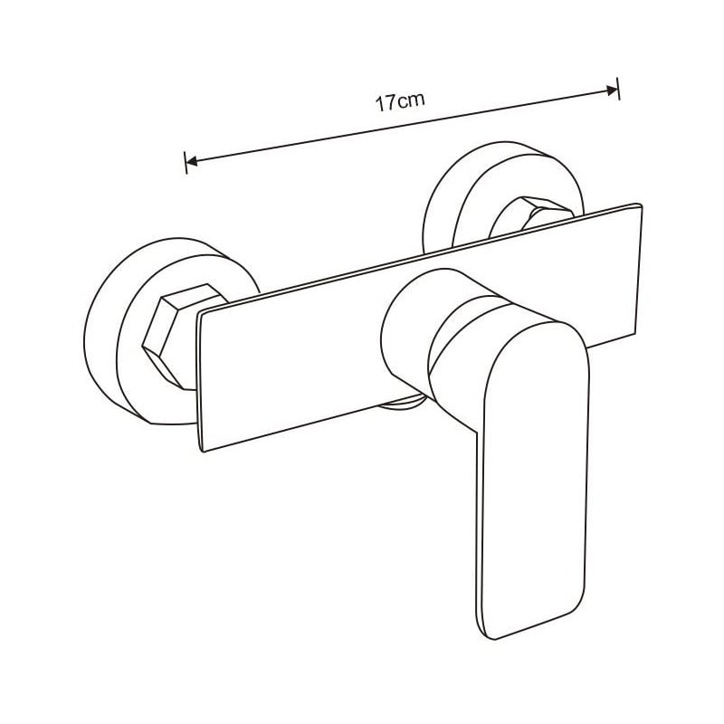 Mexen Alfa DF02 zestaw prysznicowy, złoty - 745704DF02-50