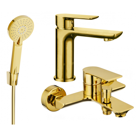 Mexen Alfa R40 zestaw wannowy, złoty - 745703R40-50