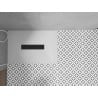 Mexen Toro brodzik prostokątny SMC 140 x 80 cm, biały, maskownica czarna - 43108014-B
