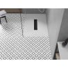 Mexen Toro brodzik prostokątny SMC 100 x 90 cm, biały, maskownica czarna - 43109010-B