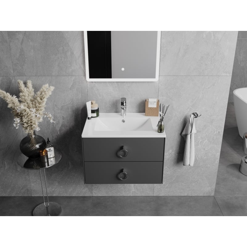 Mexen Atena umywalka wpuszczana w blat 61 x 46 cm, biała - 25016000