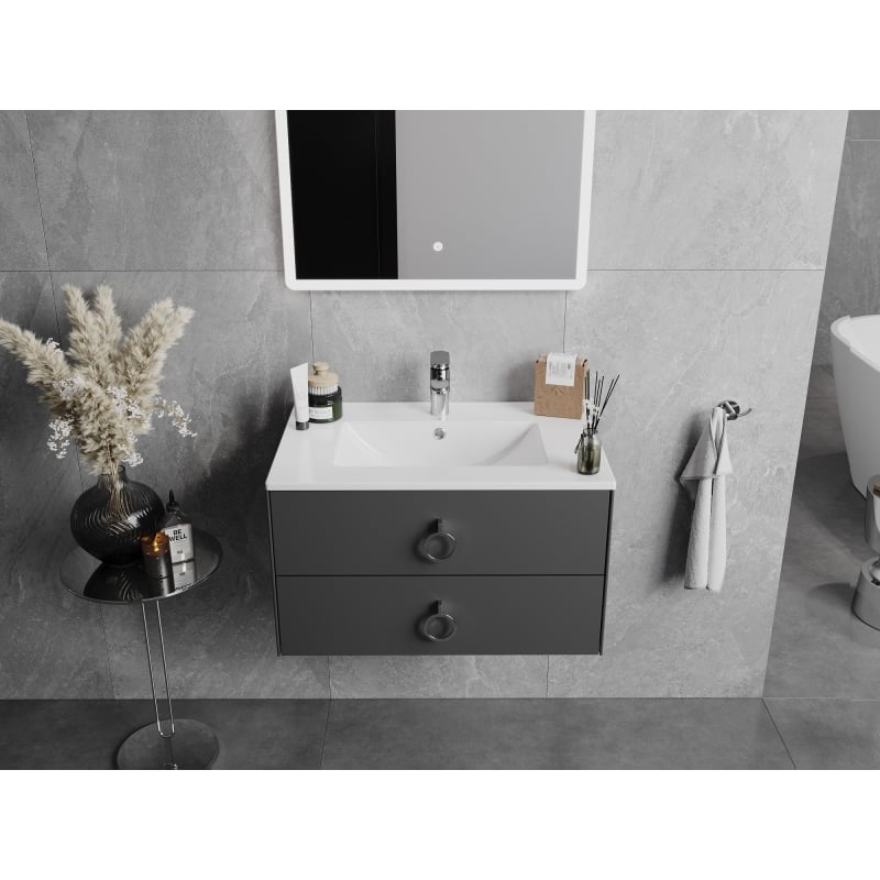 Mexen Atena umywalka wpuszczana w blat 71 x 46 cm, biała - 25017000