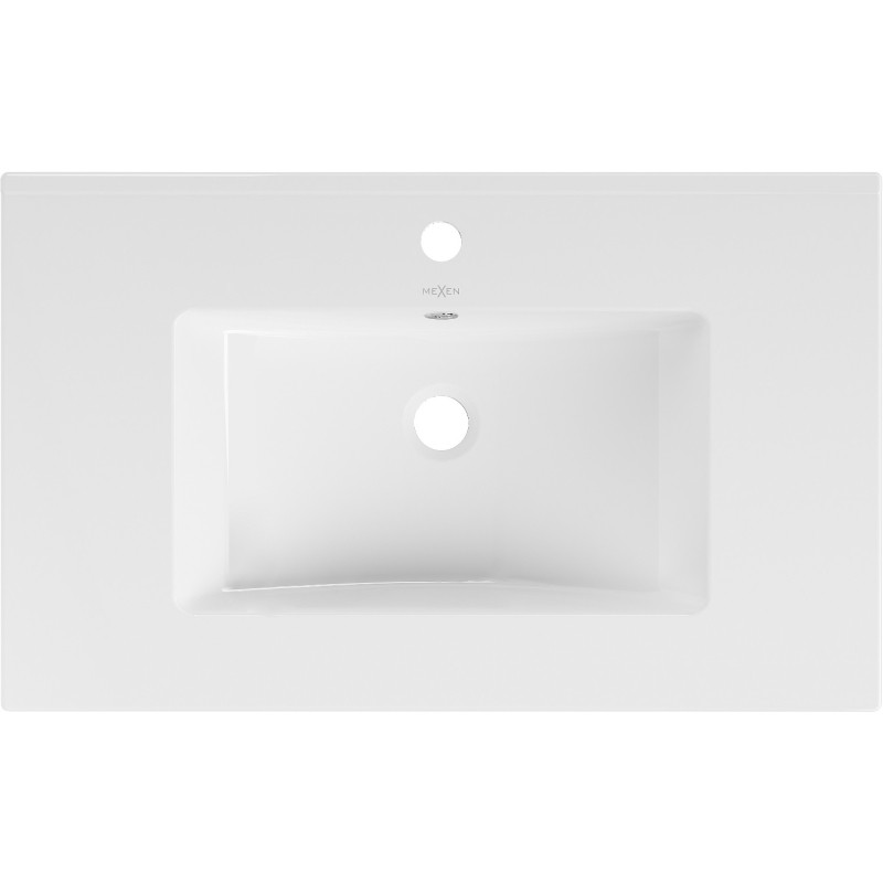 Mexen Atena umywalka wpuszczana w blat 76 x 46 cm, biała - 25017500