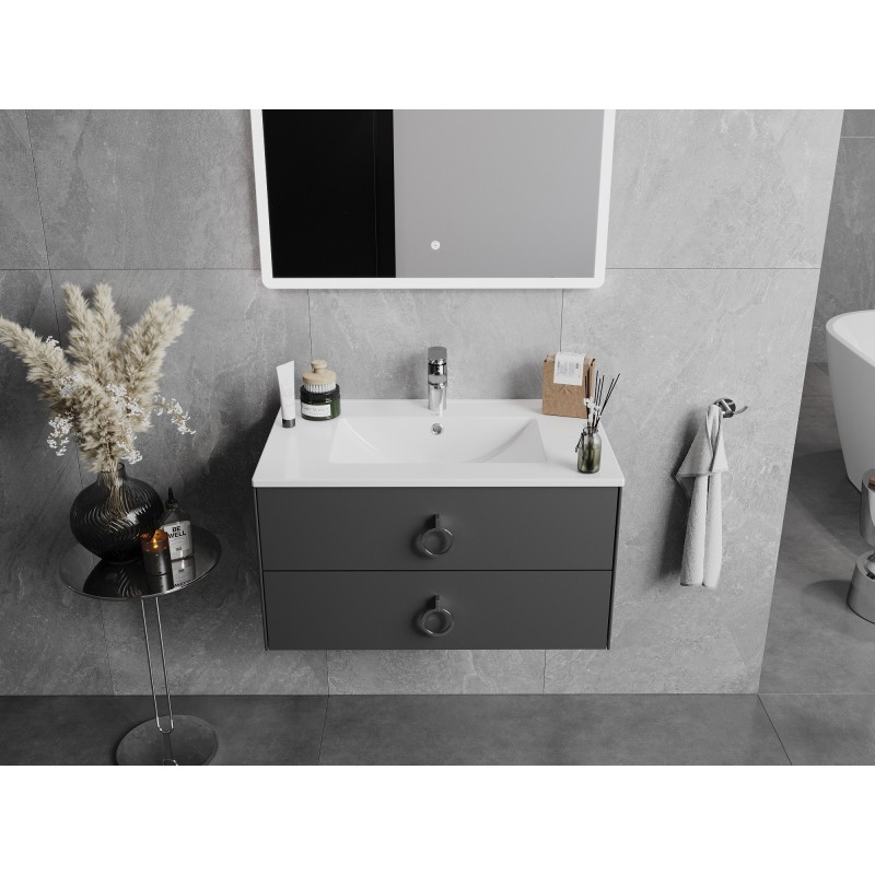 Mexen Atena umywalka wpuszczana w blat 76 x 46 cm, biała - 25017500