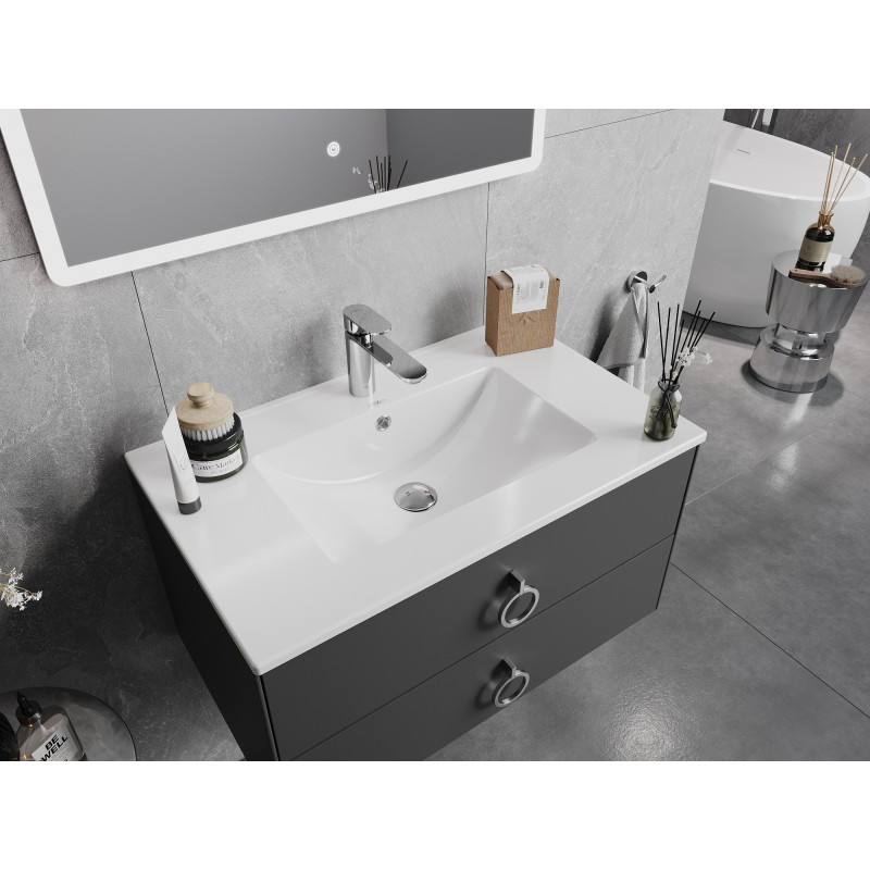Mexen Atena umywalka wpuszczana w blat 76 x 46 cm, biała - 25017500