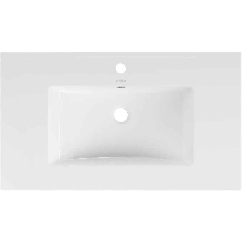 Mexen Atena umywalka wpuszczana w blat 80 x 46 cm, biała - 25018000