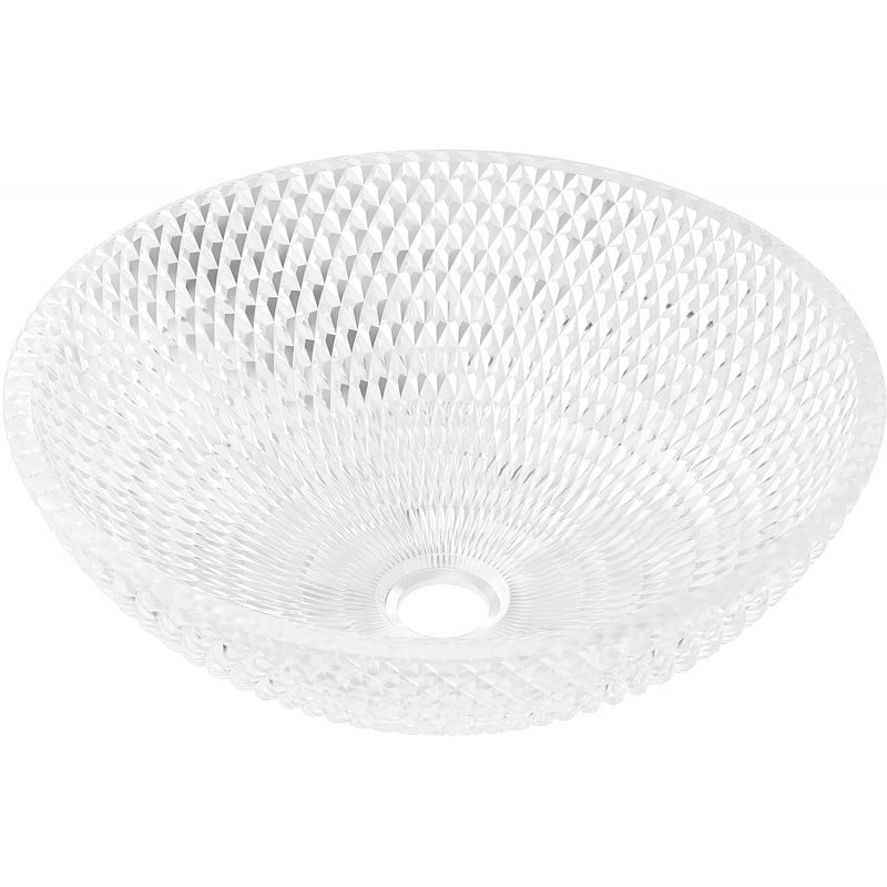 Mexen Olza szklana umywalka nablatowa 42 x 42 cm, transparent - 24094200