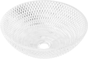 Mexen Olza szklana umywalka nablatowa 42 x 42 cm, transparent - 24094200