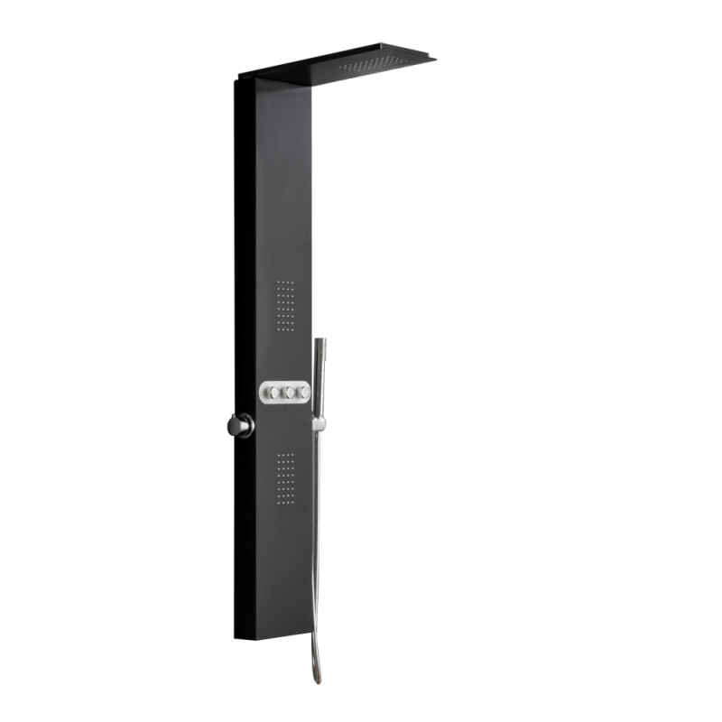 Mexen Omar panel prysznicowy, czarny - 7610-03-70