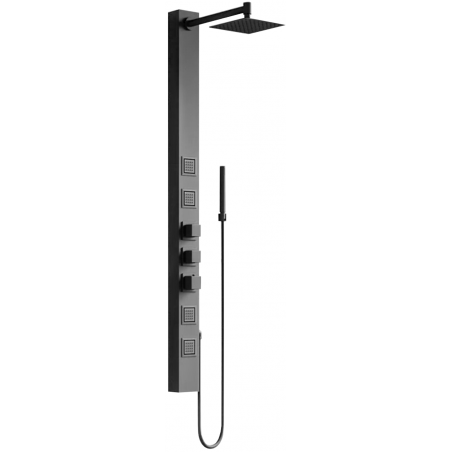 Mexen Orco panel prysznicowy, czarny - 7607-03-70