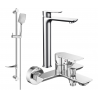 Mexen Alfa DF62 zestaw wannowy, chrom - 745713DF62-00