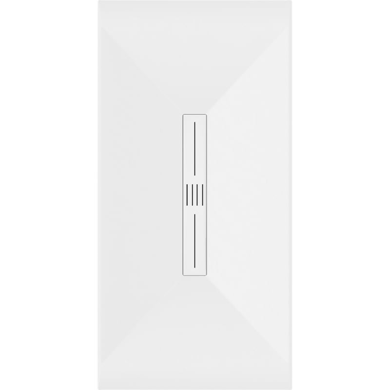 Mexen Toro brodzik prostokątny SMC 180 x 80 cm, biały, maskownica biała - 43108018-W