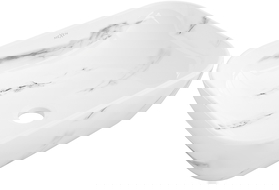 Mexen Rita umywalka nablatowa 45 x 32 cm, biała kamień - 21084582