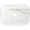 Mexen Rita umywalka nablatowa 45 x 32 cm, biała kamień - 21084584