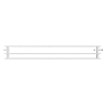 Mexen CVH30 Hygiene grzejnik płytowy 400 x 1400 mm, podłączenie dolne, 1535 W, biały - W630H-040-140-00