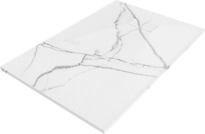 Mexen Hugo brodzik prostokątny SMC 100 x 80 cm, biały kamień - 42158010