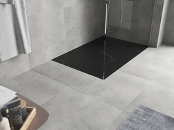 Mexen Hugo brodzik prostokątny SMC 100 x 80 cm, czarny kamień - 42758010