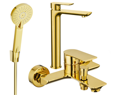 Mexen Alfa R40 zestaw wannowy, złoty - 745713R40-50