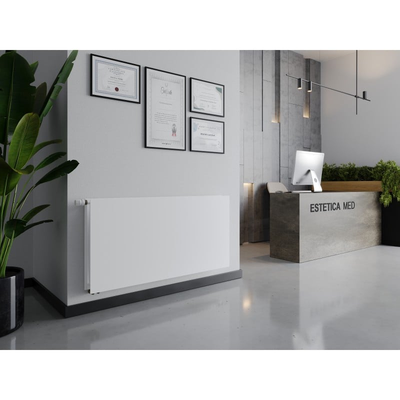 Mexen CVHF20 Hygiene Flat grzejnik płytowy 900 x 400 mm, podłączenie dolne, 559 W, biały - W620HF-090-040-00