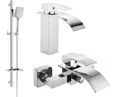 Mexen Aries DQ62 zestaw wannowy, chrom - 744803DQ62-00