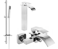 Mexen Aries DQ77 zestaw wannowy, chrom - 744813DQ77-00