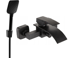 Mexen Aries R62 bateria wannowa z zestawem prysznicowym, czarna - 74483R62-70