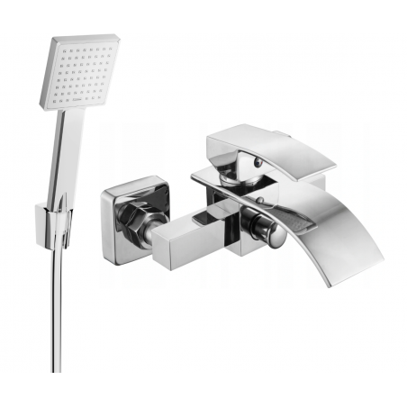 Mexen Aries R45 bateria wannowa z zestawem prysznicowym, chrom - 74483R45-00