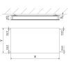 Mexen CHF20 Hygiene Flat grzejnik płytowy 500 x 1400 mm, podłączenie boczne, 1208 W, biały - W420HF-050-140-00