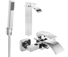 Mexen Aries R77 zestaw wannowy, chrom - 744813R77-00