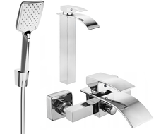 Mexen Aries R62 zestaw wannowy, chrom - 744813R62-00