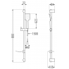 Mexen Axel DF62 zestaw wannowy, chrom - 73803DF62-00