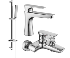Mexen Axel DB72 zestaw wannowy, chrom - 73803DB72-00