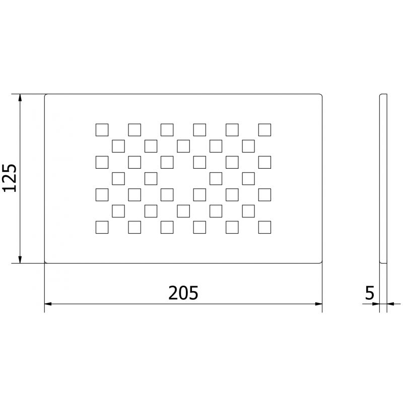 Mexen Hugo maskownica do brodzika, złota - 42910050