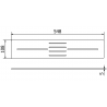 Mexen Toro maskownica do brodzika 100-120 cm, czarna - 43910070