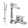 Mexen Axel DB72 zestaw wannowy, chrom - 73813DB72-00