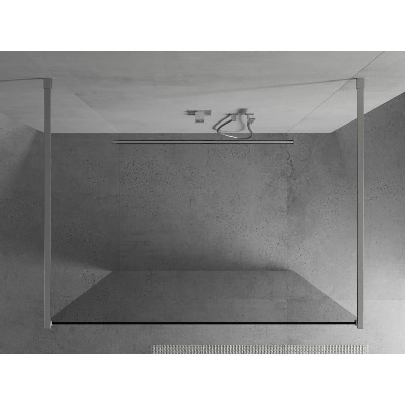 Mexen Kioto ścianka prysznicowa wolnostojąca 105 x 200 cm, transparent 8 mm, chrom - 800-105-002-01-00