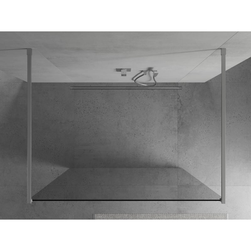 Mexen Kioto ścianka prysznicowa wolnostojąca 145 x 200 cm, transparent 8 mm, chrom - 800-145-002-01-00