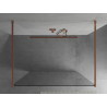 Mexen Kioto ścianka prysznicowa wolnostojąca 105 x 200 cm, transparent 8 mm, różowe złoto - 800-105-002-60-00