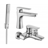 Mexen Axel R72 zestaw wannowy, chrom - 73803R72-00