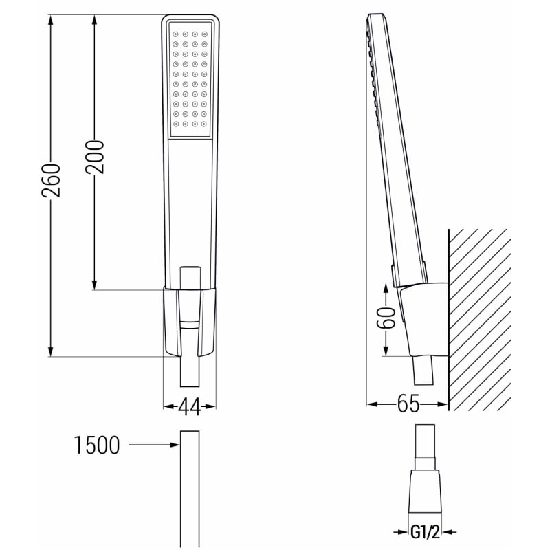 Mexen Axel R72 zestaw wannowy, chrom - 73803R72-00