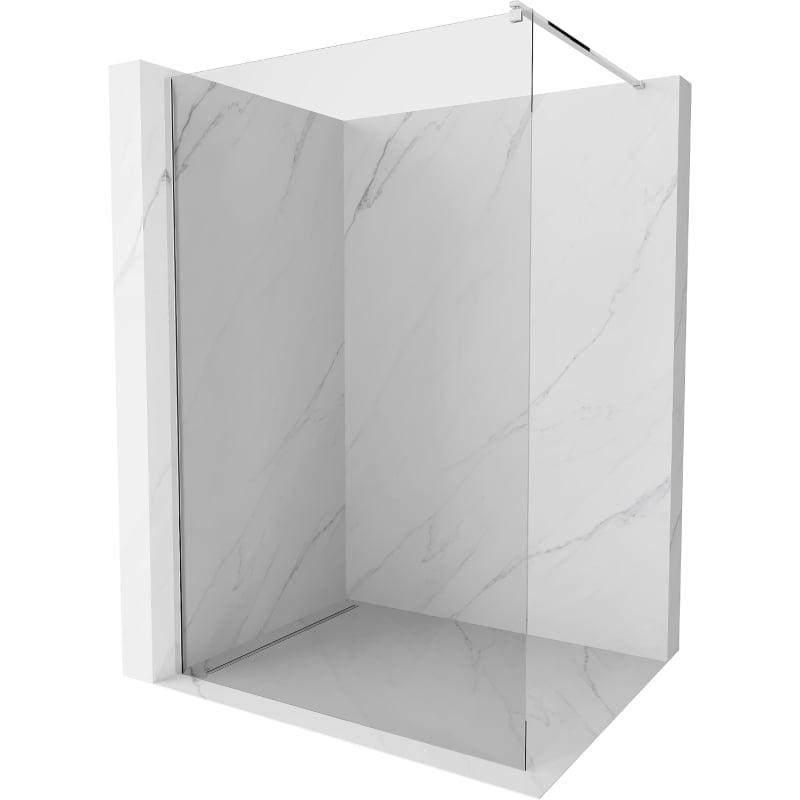 Mexen Kioto ścianka prysznicowa Walk-in 85 x 200 cm, transparent 8 mm, chrom - 800-085-101-01-00