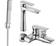 Mexen Axel R72 zestaw wannowy, chrom - 73813R72-00