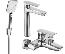 Mexen Axel R62 zestaw wannowy, chrom - 73813R62-00