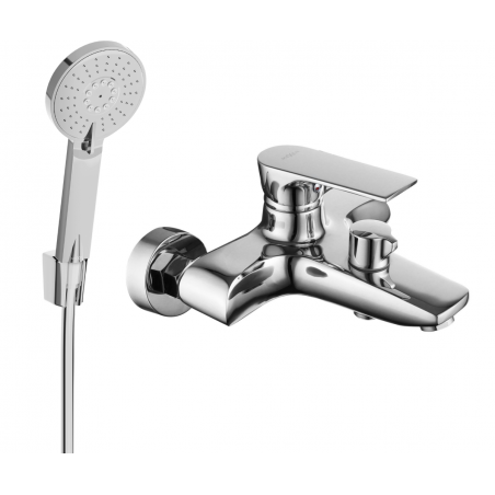 Mexen Axel R40 bateria wannowa z zestawem prysznicowym, chrom - 7383R40-00