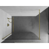 Mexen Kioto ścianka prysznicowa Walk-in 85 x 200 cm, transparent 8 mm, złota - 800-085-101-50-00