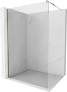 Mexen Kioto ścianka prysznicowa Walk-in 155 x 200 cm, transparent 8 mm, złota - 800-155-101-50-00