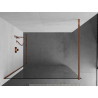 Mexen Kioto ścianka prysznicowa Walk-in 55 x 200 cm, transparent 8 mm, różowe złoto - 800-055-101-60-00