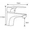 Mexen Caro DF72 zestaw wannowy, chrom - 746603DF72-00