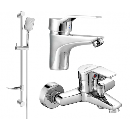 Mexen Caro DF72 zestaw wannowy, chrom - 746603DF72-00